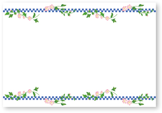 紙製ランチョンマット　既製品　フラワー（業務用）