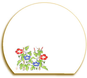 紙のランチョンマット　既製品　朝顔